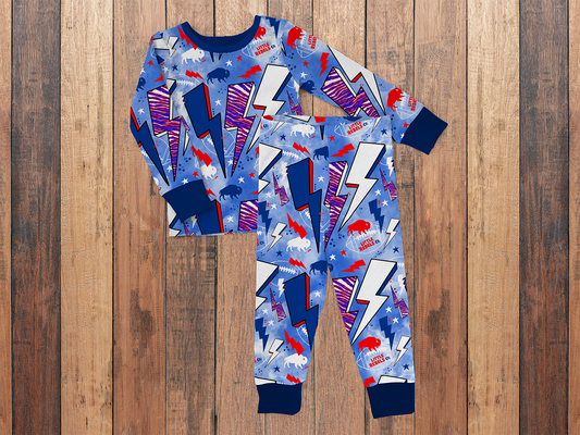 Buffalo Kid Pajamas Long Sleeve Raglan